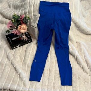 Lululemon Wunder Train Cerulean Blue 25” Leggings size 2